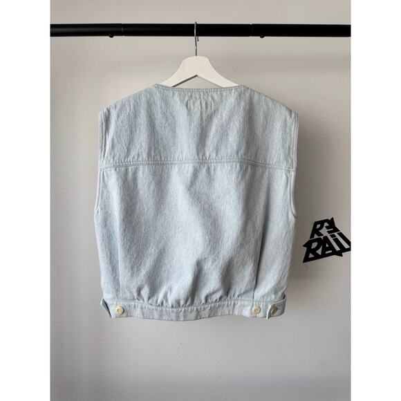 Lemaire Denim Vest Light Blue SS22 - Picture 4 of 6